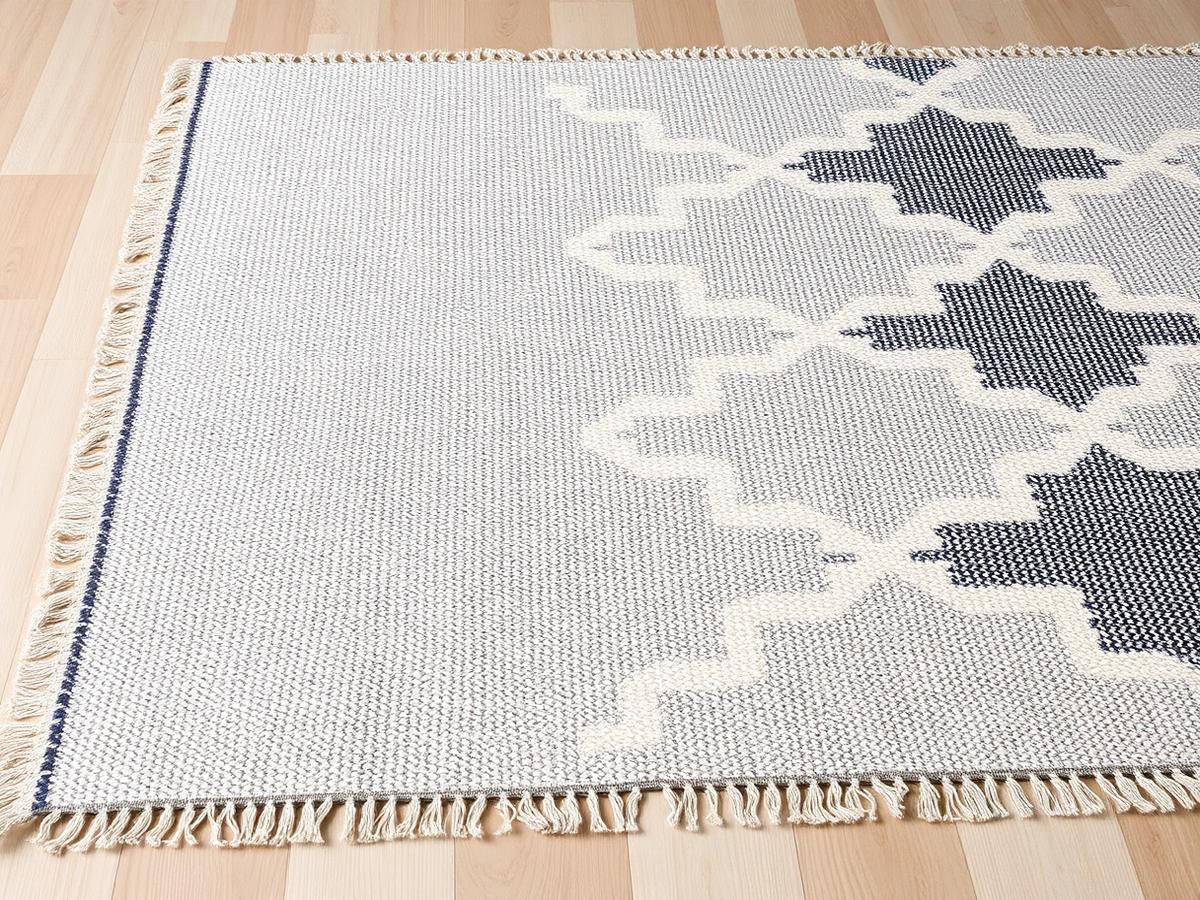 Berber Style Wool Rug — 100% wool pile, cotton backing
